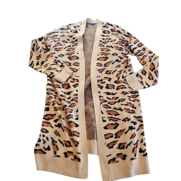 Splendid Small Open Leopard Cardigan - Picture 1 of 8
